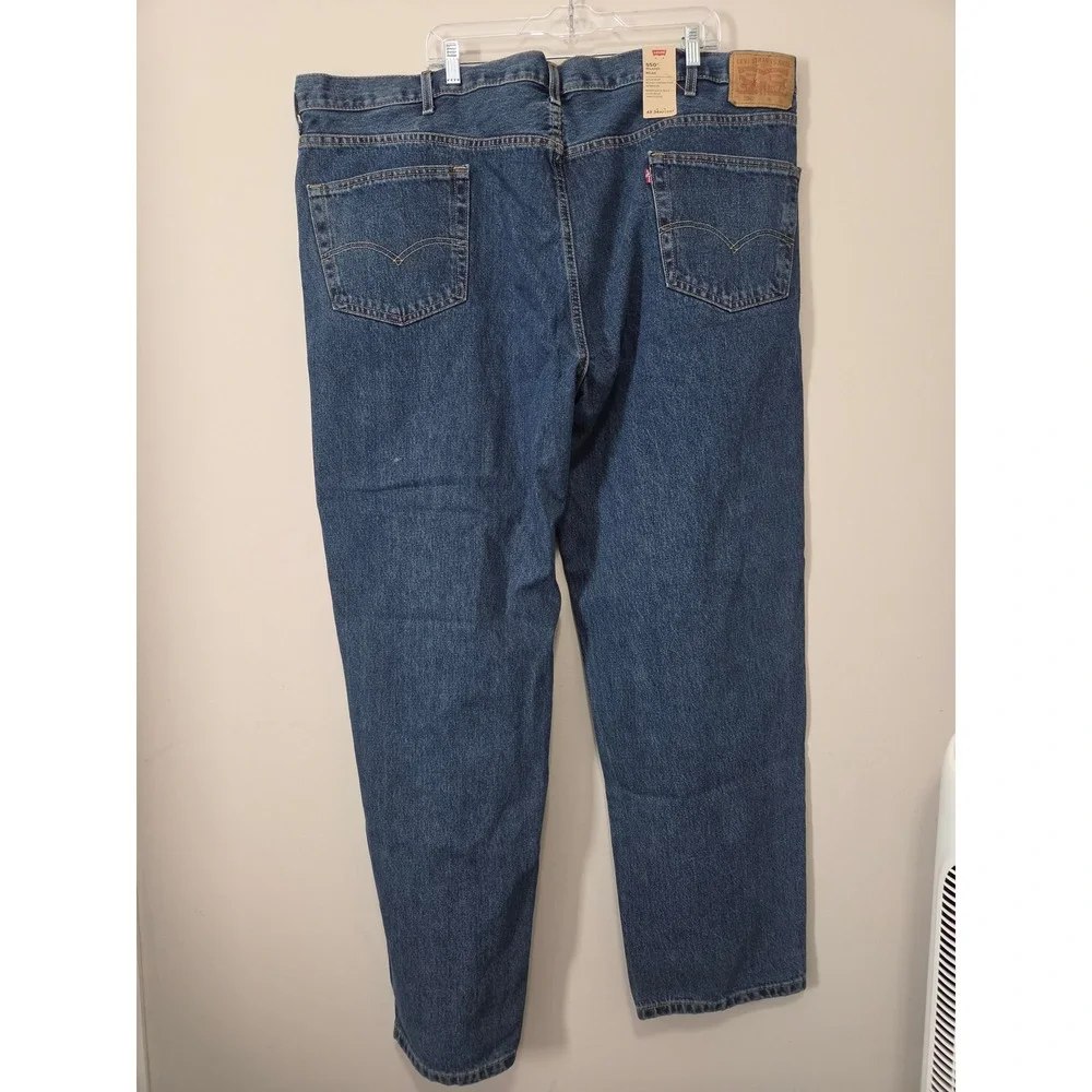 Levis 550 Relaxed Fit Tapered Leg Blue‎ Denim Jeans Mens 48x34 Big and Tall NWT